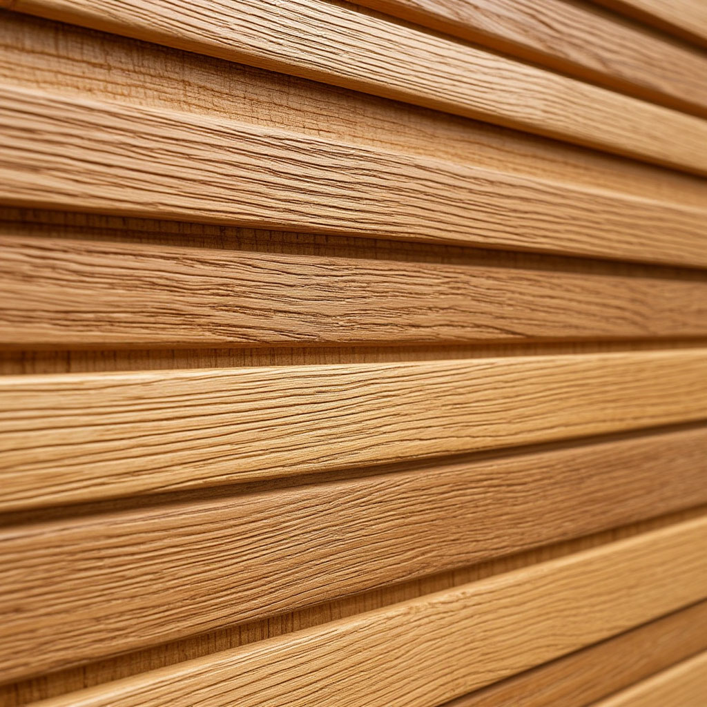Close-up of tongue-and-groove wood paneling