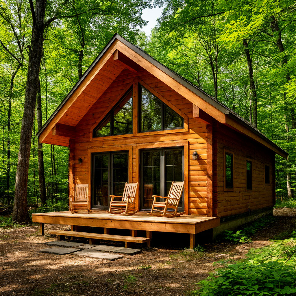 Cozy small cabin in the woods under 500 sq ft