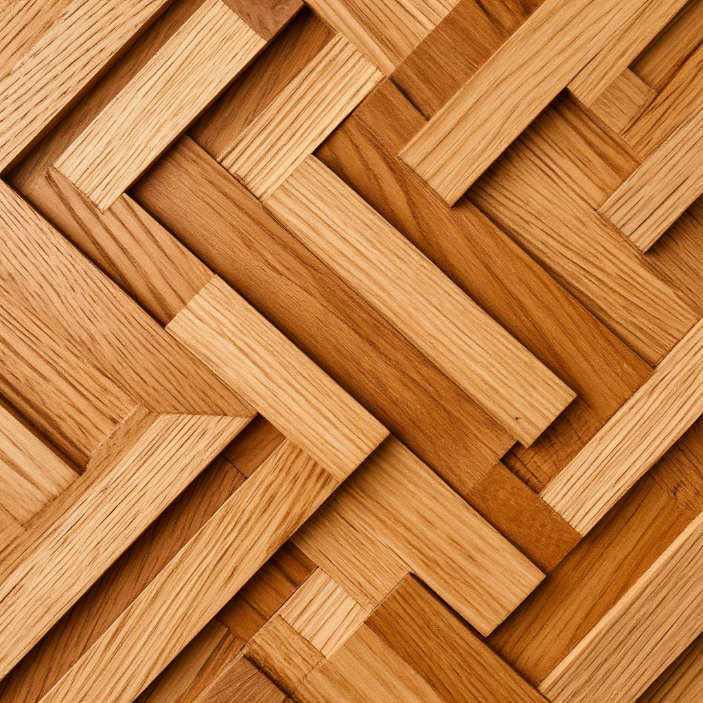 Creative deck board pattern close-up