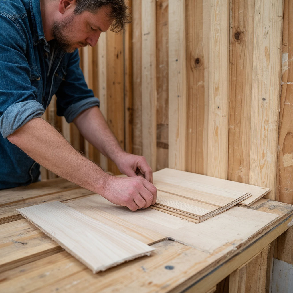 DIY shiplap installation steps