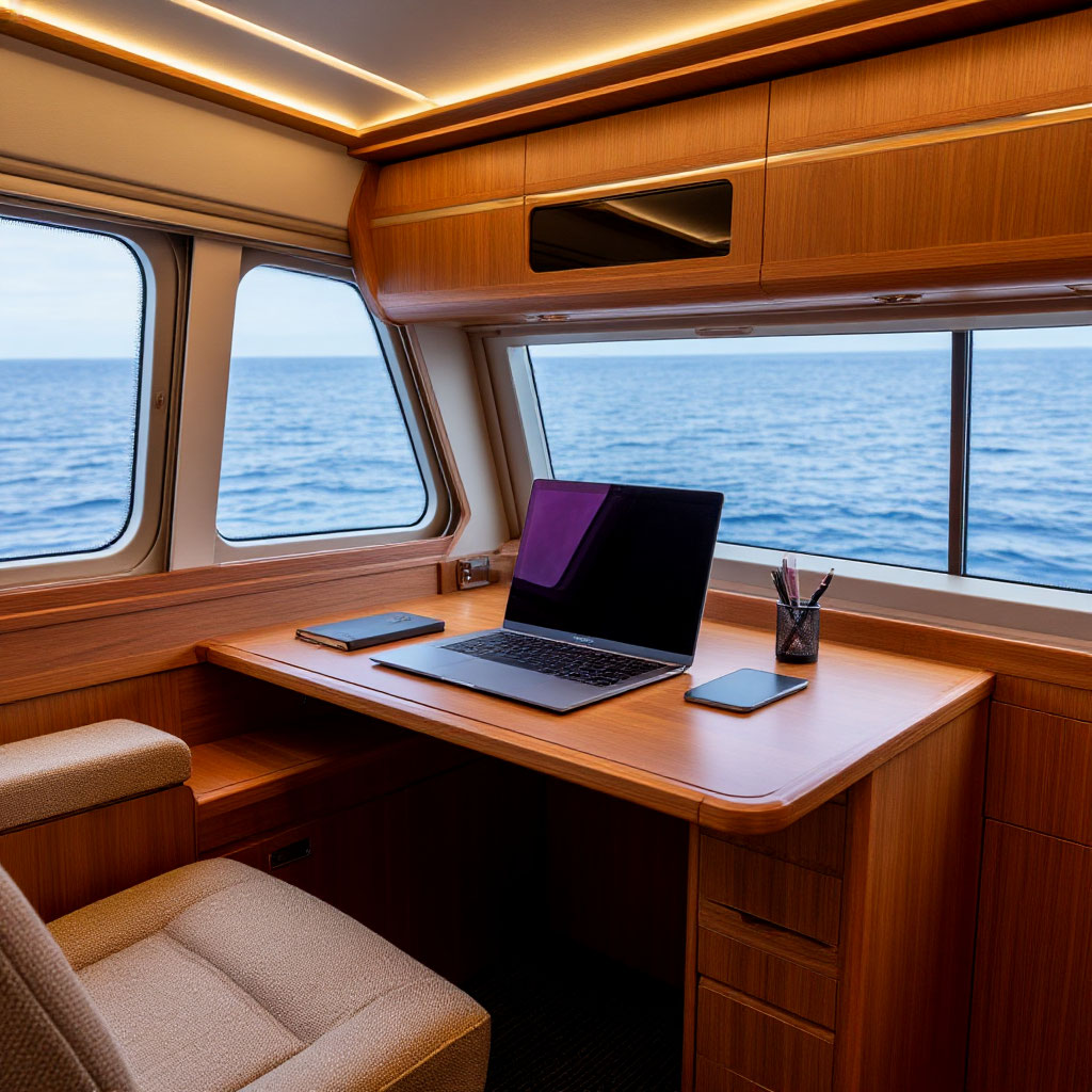 Hidden workspace in cabin