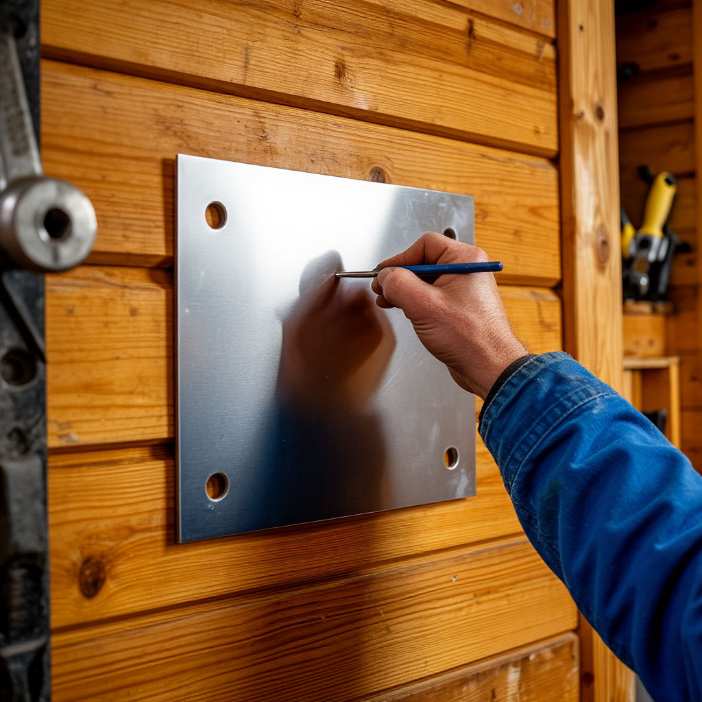 Installing heat shield for stove