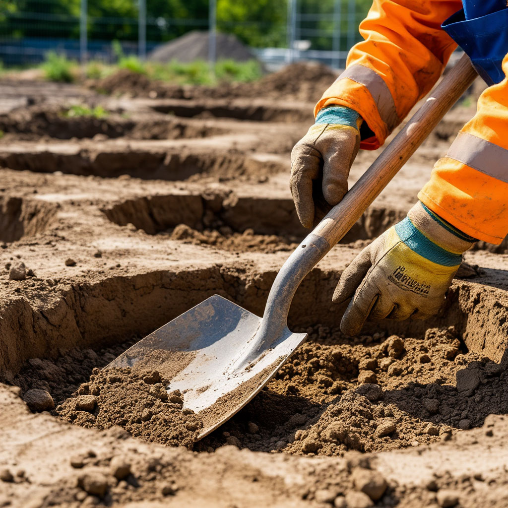Pouring concrete deck footings