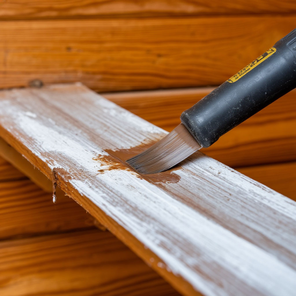 Repairing damaged chinking section