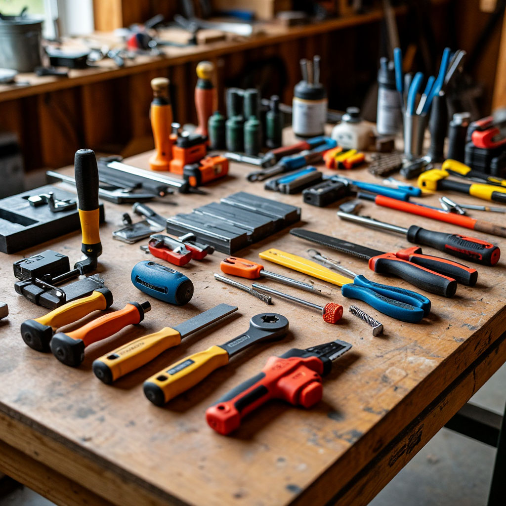 Roofer's Arsenal: Must-Have Tools Pictured