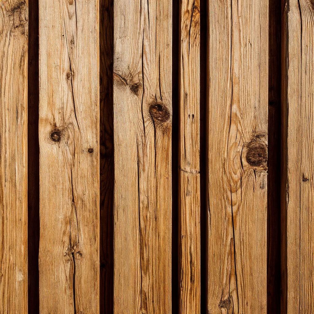 Rustic reclaimed wood wall with knots