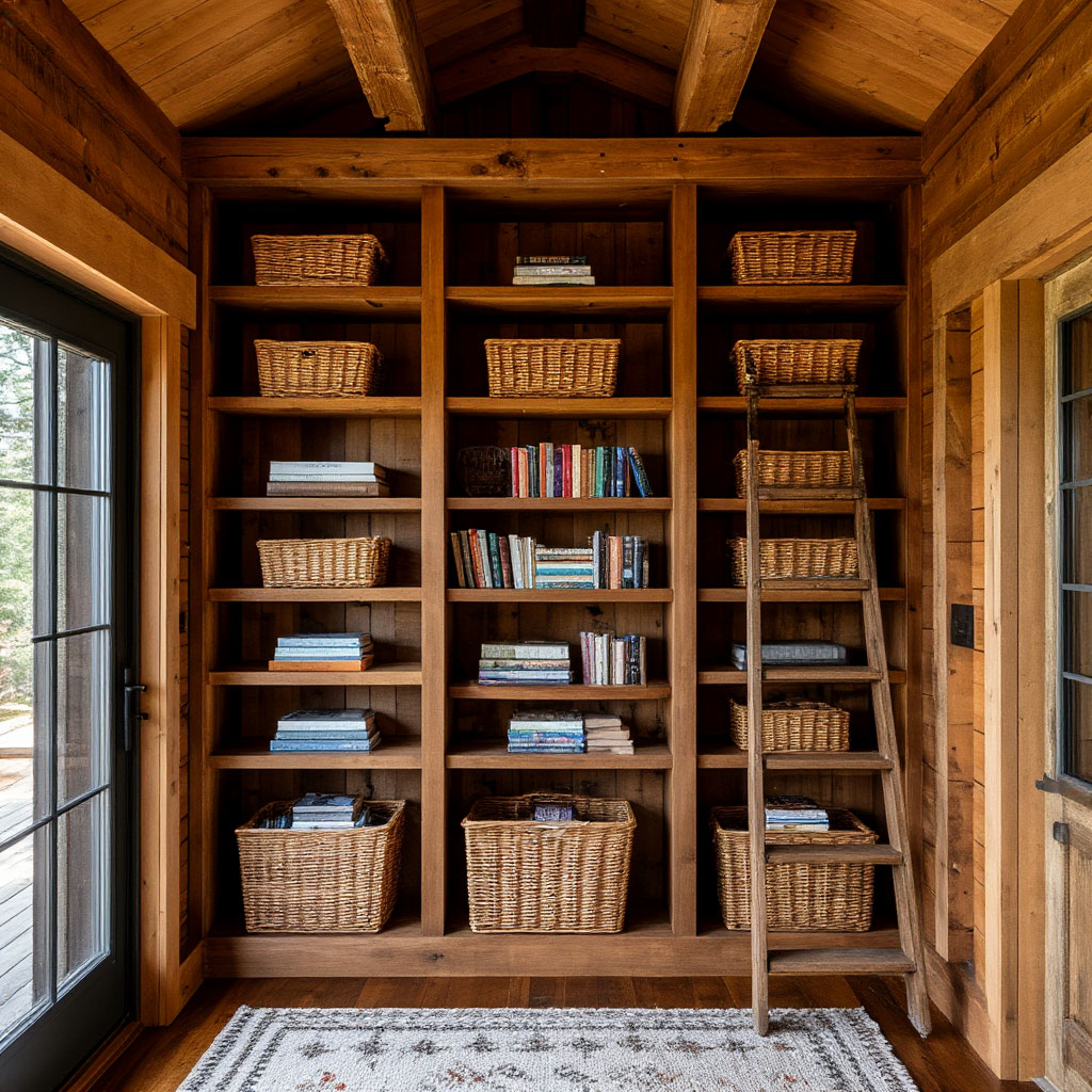 Vertical storage in tiny home
